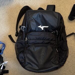 Mizuno Black Sports Backpack